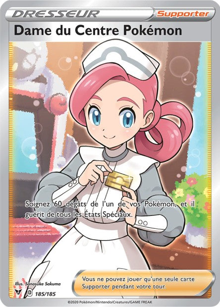 185/185 - Dame du Centre Pokémon