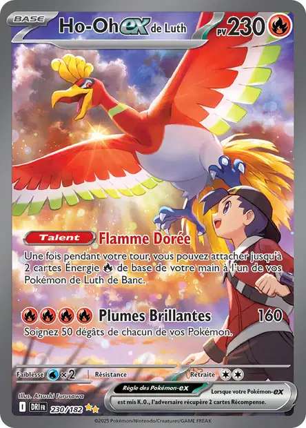 230/182 - Ho-Oh EX de Luth