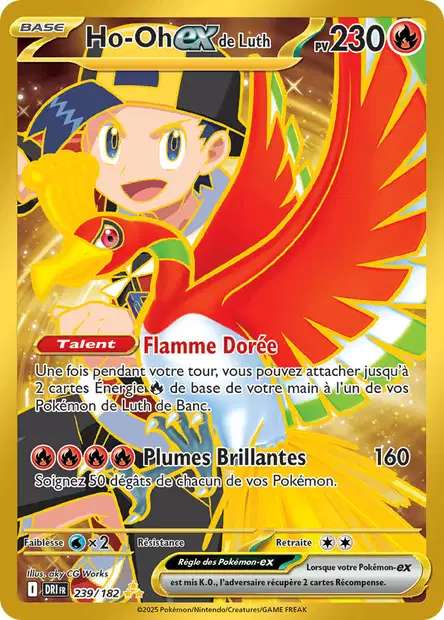 239/182 - Ho-Oh EX de Luth