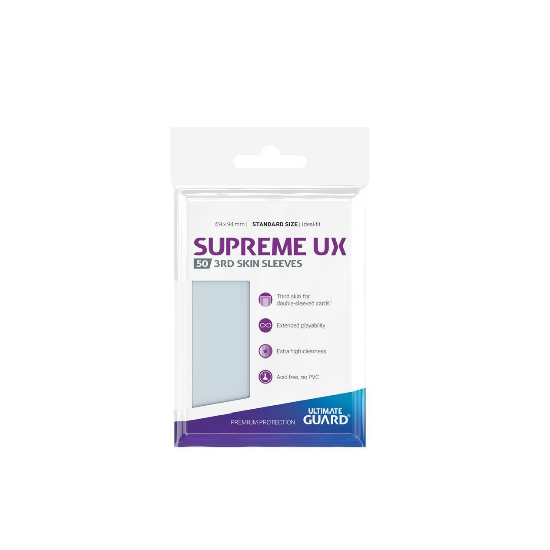 Ultimate Guard 50 protège-cartes Supreme UX 3rd Skin Sleeves taille standard Transparent