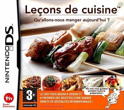 LECONS DE CUISINE - QU'ALLONS-NOUS MANGER AUJOURD'HUI ? NINTENDO DS