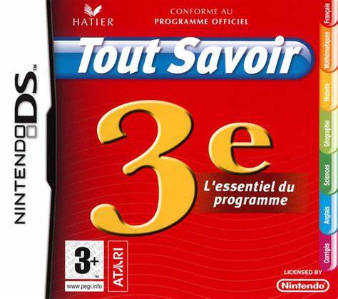 TOUT SAVOIR 3 EME NINTENDO DS