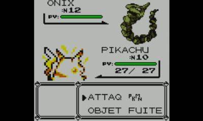 Pokémon Jaune Edition Spécial Pikachu Gameboy Color